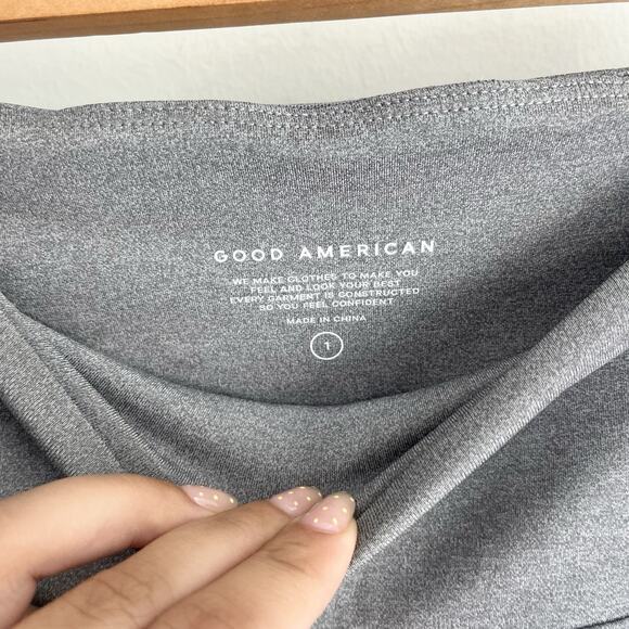 Good American Leggings Womens Size 1 Heather Gray 19069 small - Picture 4 of 4